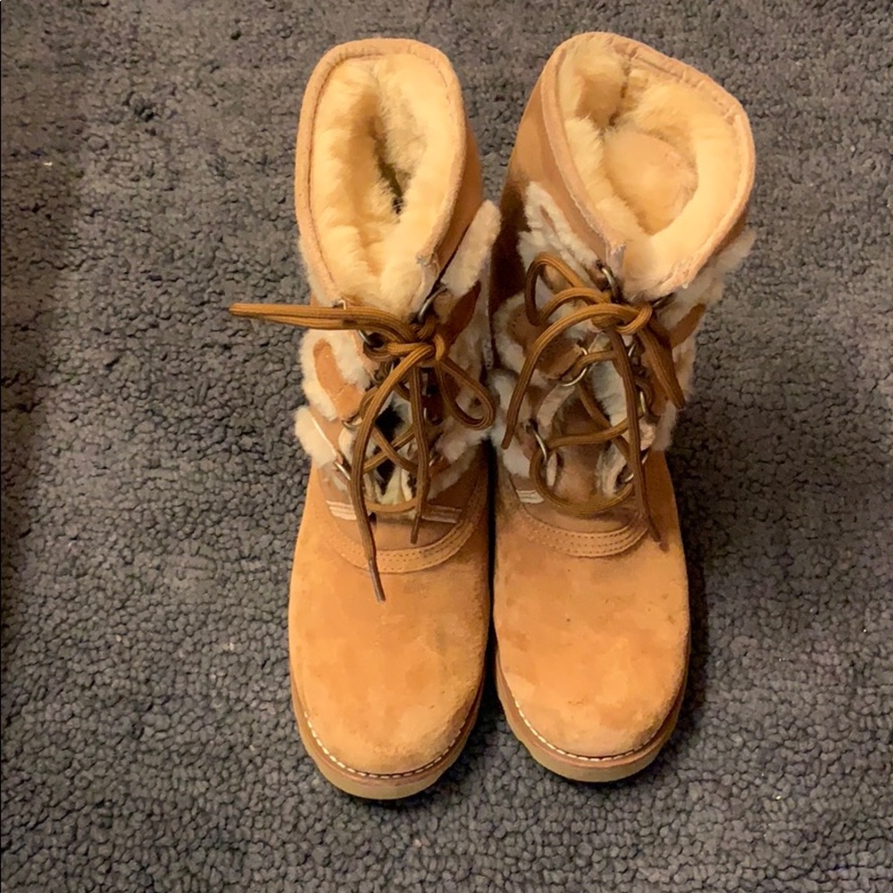Lace up Ugg boots (size 6)